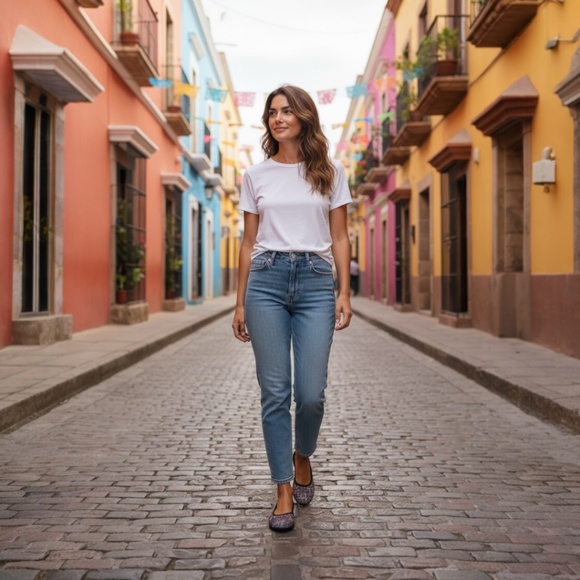 Bernie Mevhazel Pink camo Woven ballet Flats-Comfort Slip-On Lightweight, Strech - Picture 2 of 6